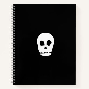 Black Skull Minimal Notitieboek