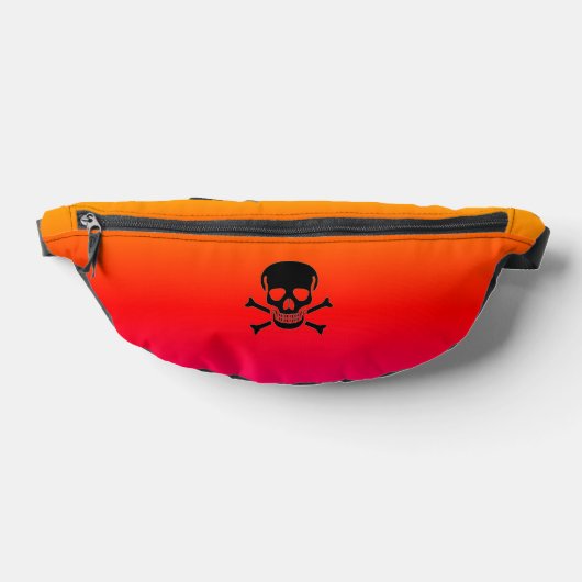 Black Skull neon fanny pack Heuptasje (Liggend)