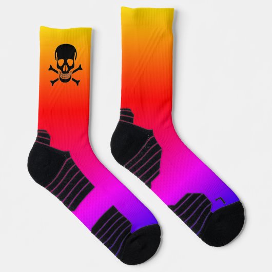 Black Skull neon high performance sokken (Rechts)