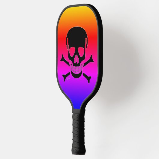 Black Skull neon pickleball paddle (Links)
