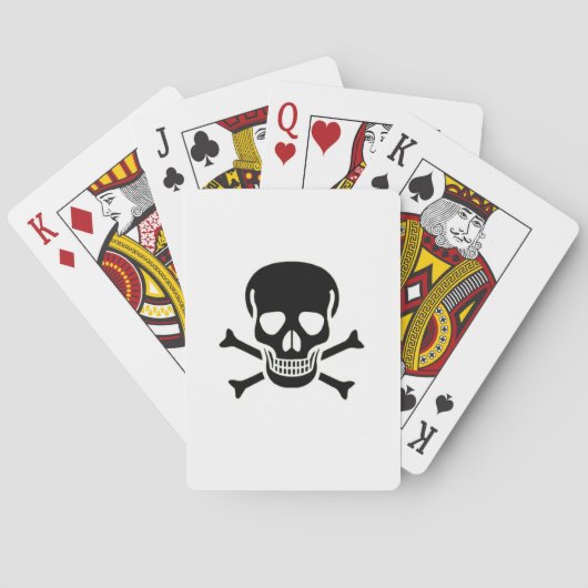 Black Skull Poker speelkaarten (Achterkant)