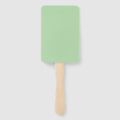 Black Skull Trick Treat green rectangle hand fans Handwaaier (Achterkant)