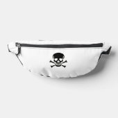 Black Skull white fanny pack Heuptasje (Liggend)