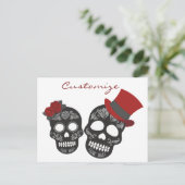 Black skulls Duo Thunder_Cove Briefkaart (Staand voorkant)