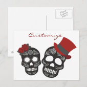 Black skulls Duo Thunder_Cove Briefkaart (Voorkant / Achterkant)