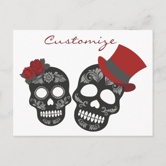 Black skulls Duo Thunder_Cove Briefkaart (Voorkant)