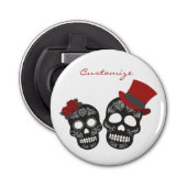 Black skulls Duo Thunder_Cove Button Flesopener (Voorkant)