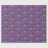 Black skulls Duo Thunder_Cove Cadeaupapier (Vlak)