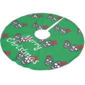 Black skulls Duo Thunder_Cove Kerstboom Rok (Gekanteld)