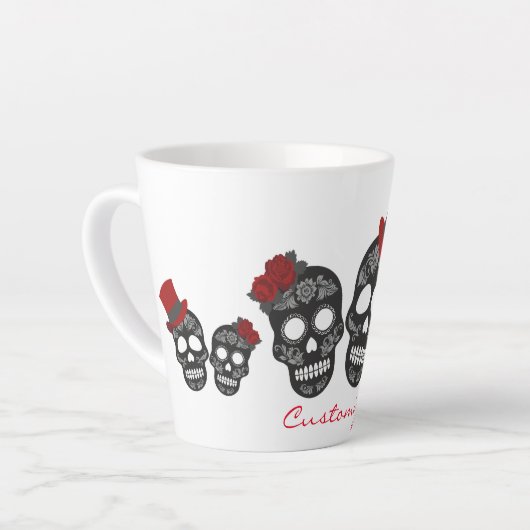 Black skulls Duo Thunder_Cove Latte Mok (Linkerhoek)