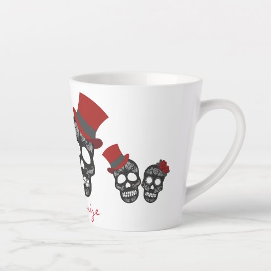 Black skulls Duo Thunder_Cove Latte Mok (Rechts)