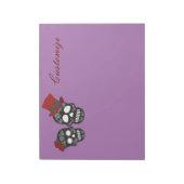 Black skulls Duo Thunder_Cove Notitieblok (Linkerzijde)