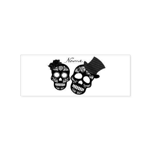 Black skulls Duo Thunder_Cove Rubberstempel (Gestempeld)