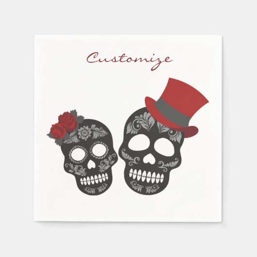 Black skulls Duo Thunder_Cove Servet (Voorkant)
