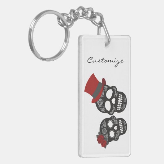 Black skulls Duo Thunder_Cove Sleutelhanger (Voorkant Links)