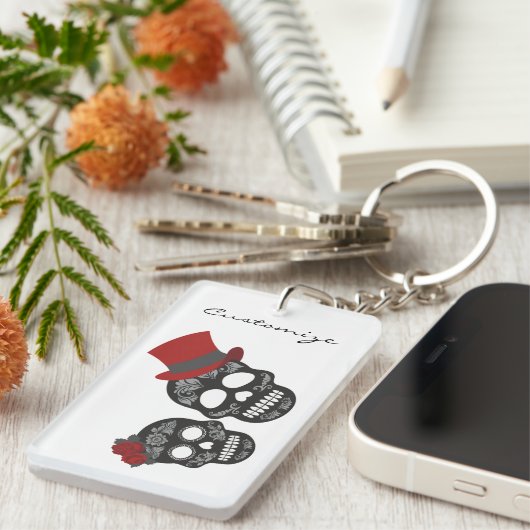 Black skulls Duo Thunder_Cove Sleutelhanger (Voorkant Rechts)