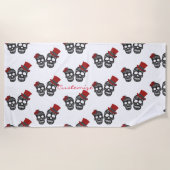 Black skulls Duo Thunder_Cove Strandlaken (Voorkant)