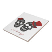 Black skulls Duo Thunder_Cove Tegeltje (Zijkant)