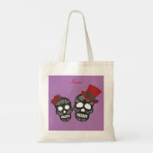 Black skulls Duo Thunder_Cove Tote Bag (Achterkant)