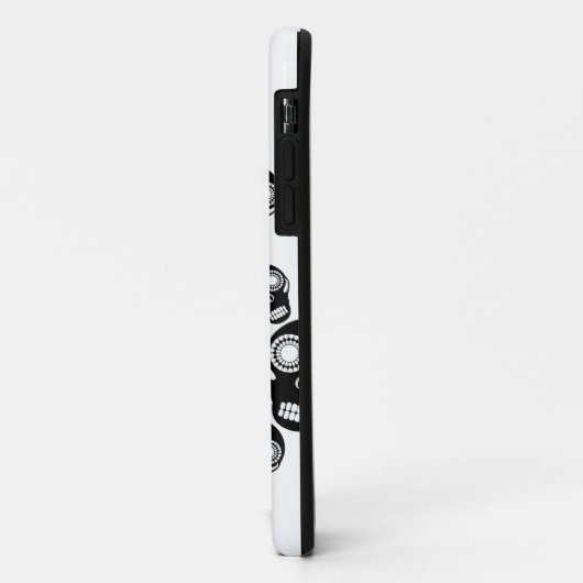 Black Skulls White Case-Mate iPhone Case (Achterkant/links)