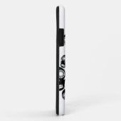 Black Skulls White Case-Mate iPhone Case (Achterkant/rechts)