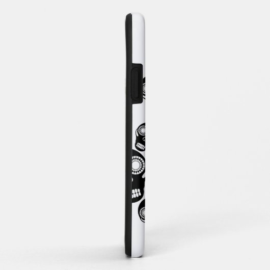 Black Skulls White Case-Mate iPhone Case (Achterkant/rechts)