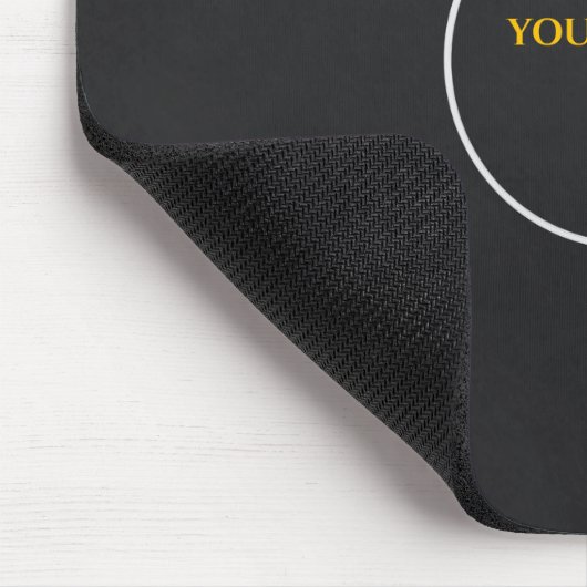 Black Slate Mousepad Muismat (Hoek)