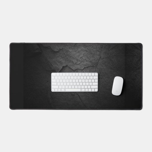 Black Slate Rock Design Bureaumat (Keyboard & Muis)