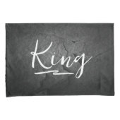 Black Slate Rock King Queen Kussensloop (Voorkant-Rechts)