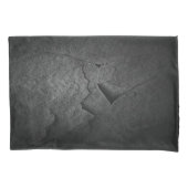 Black Slate Rock Kussensloop (Voorkant-Links)
