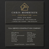 Black Slate Stone Building Construction  Visitekaartje