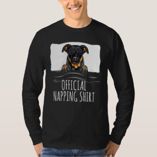 Black Sleep Mask Beauceron Officiële Napping T-shirt
