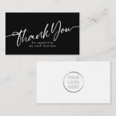 Black Small Business Hartelijk dank voor uw onders Notitiekaartje (Voorkant / Achterkant)