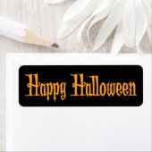 Black Small Halloween Labels Happy Halloween (Insitu)