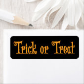Black Small Halloween Labels Trick or treat (Insitu)