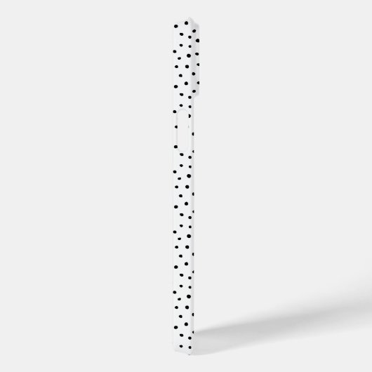 Black Small Polka Dot iPhone Case (Achterkant / Rechts)