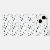 Black Small Polka Dot iPhone Case (Achterkant (horizontaal))