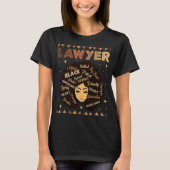 Black Smart Lawyer Afro Hair Melanin African Ameri T-shirt (Voorkant)