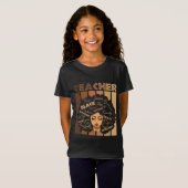 Black Smart Teacher Afro Love Melanin African Amer T-shirt (Voorkant volledig)