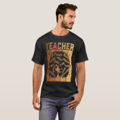 Black Smart Teacher Afro Love Melanin African Amer T-shirt (Voorkant volledig)