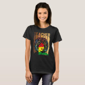 Black Smart Teacher Afro Love Melanin African Amer T-shirt (Voorkant volledig)