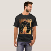 Black Smart Teacheru2019s Aide Afro Diva African A T-shirt (Voorkant volledig)