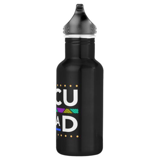 Black Smart voor HBCU-Afstudeerder of Melanated en Waterfles (Rechts)