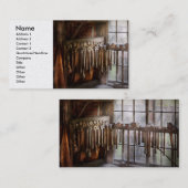 Black Smith - Draw borden en hamers Visitekaartje (Voorkant / Achterkant)