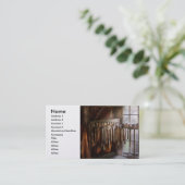 Black Smith - Draw borden en hamers Visitekaartje (Staand voorkant)