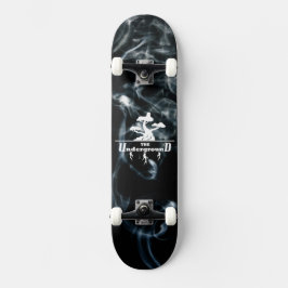 Black Smoke background Business Logo Persoonlijk Skateboard