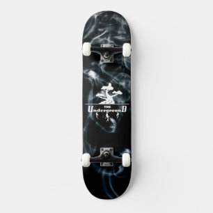 Black Smoke background Business Logo Persoonlijk Skateboard
