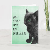 Black Smoke Kitten Kaart (Voorkant)