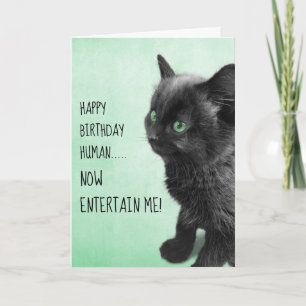 Black Smoke Kitten Kaart