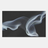Black Smoke Rechthoekige Sticker (Voorkant)